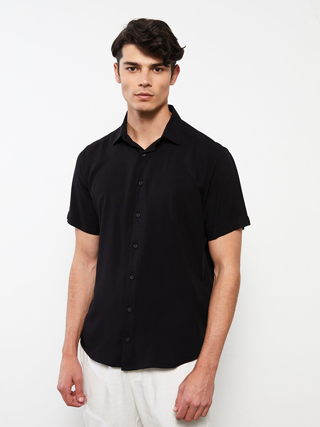 Regular Fit Short Sleeve Men's Shirt