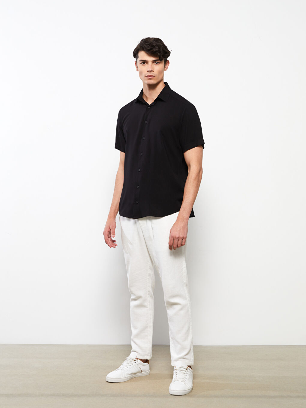 Regular Fit Short Sleeve Men's Shirt-2
