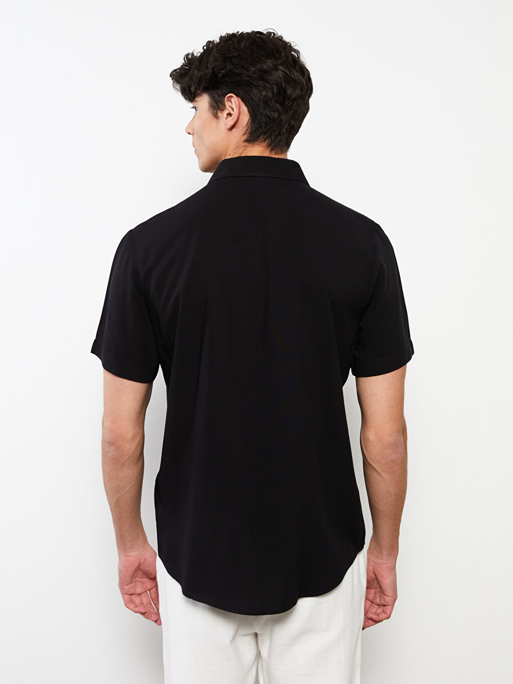 Regular Fit Short Sleeve Men's Shirt-4