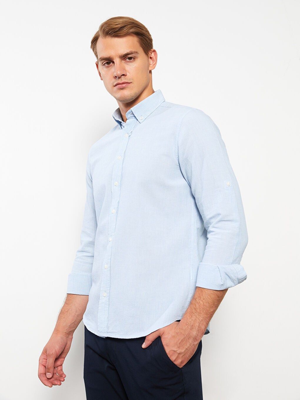 İndigo Regular Fit Uzun Kollu Erkek Gömlek