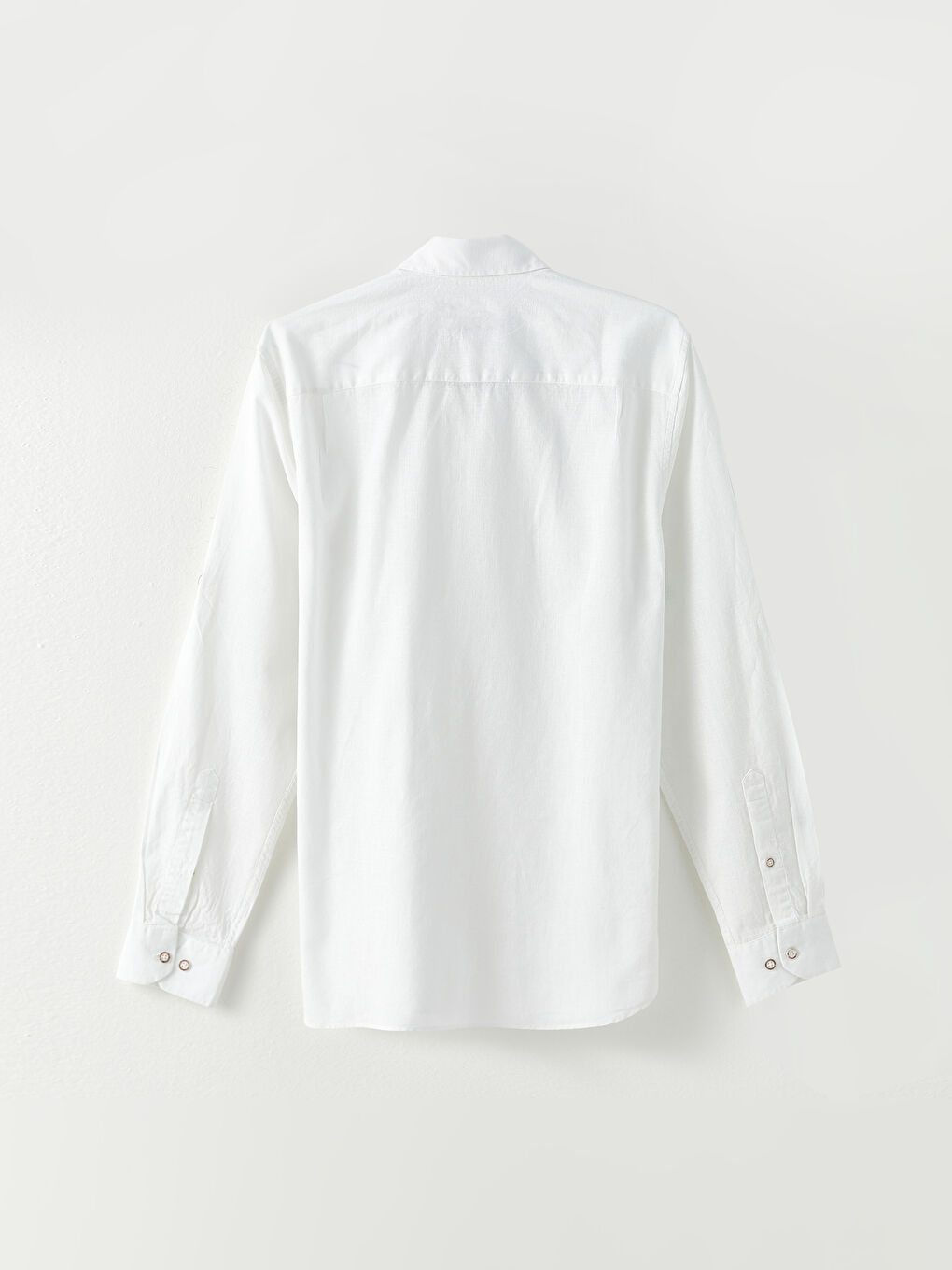 Regular Fit Long Sleeve Poplin Men's Shirt -S2GL88Z8-Q6K