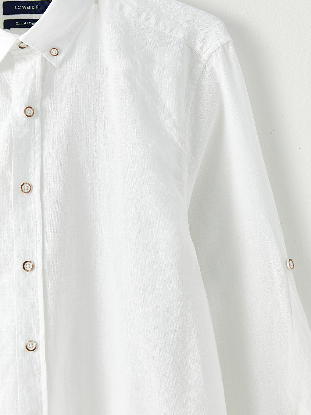 Regular Fit Long Sleeve Poplin Men's Shirt -S2GL88Z8-Q6K