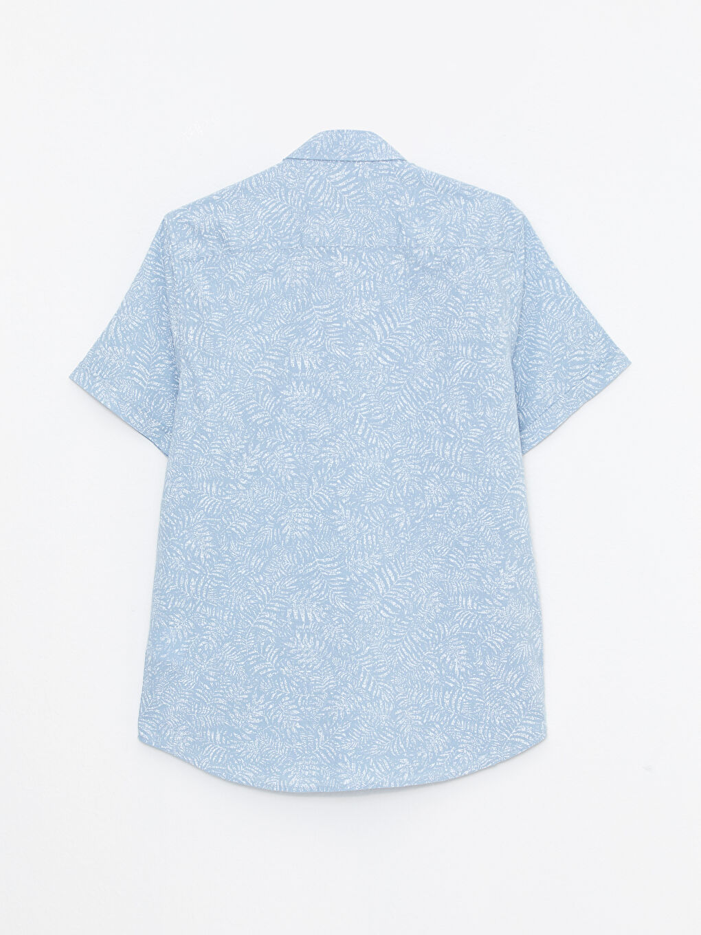 Mavi Slim Fit Kısa Kollu Desenli Poplin Erkek Gömlek-6