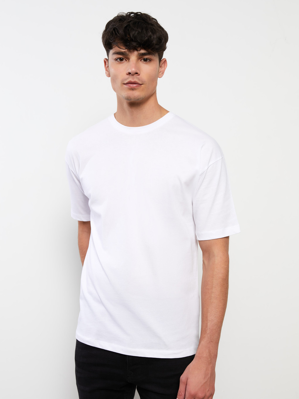 XSIDE Crew Neck Short Sleeve Basic Combed Cotton Men's T-shirt