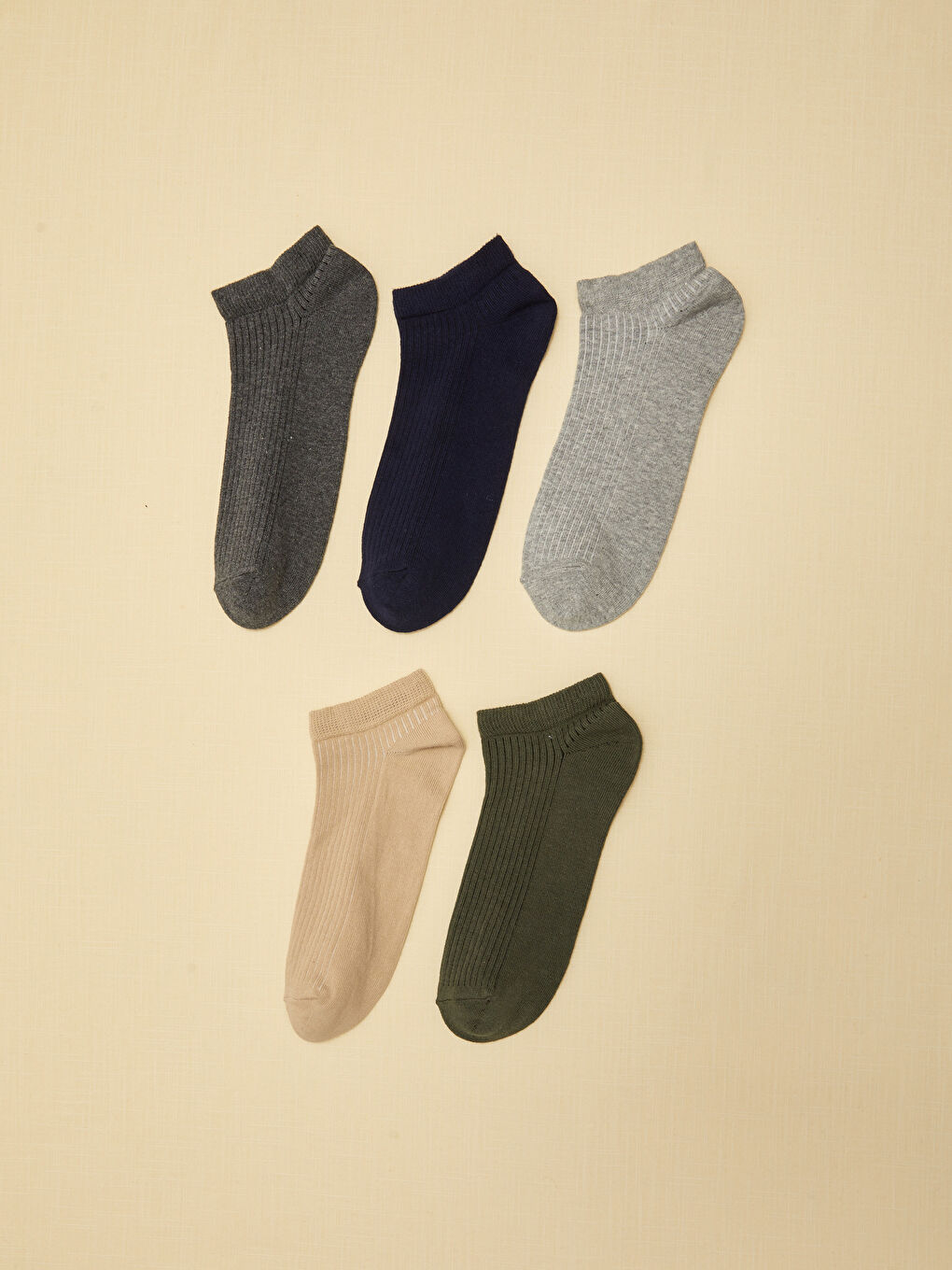 Karışık Erkek Patik Çorap 5'li-1