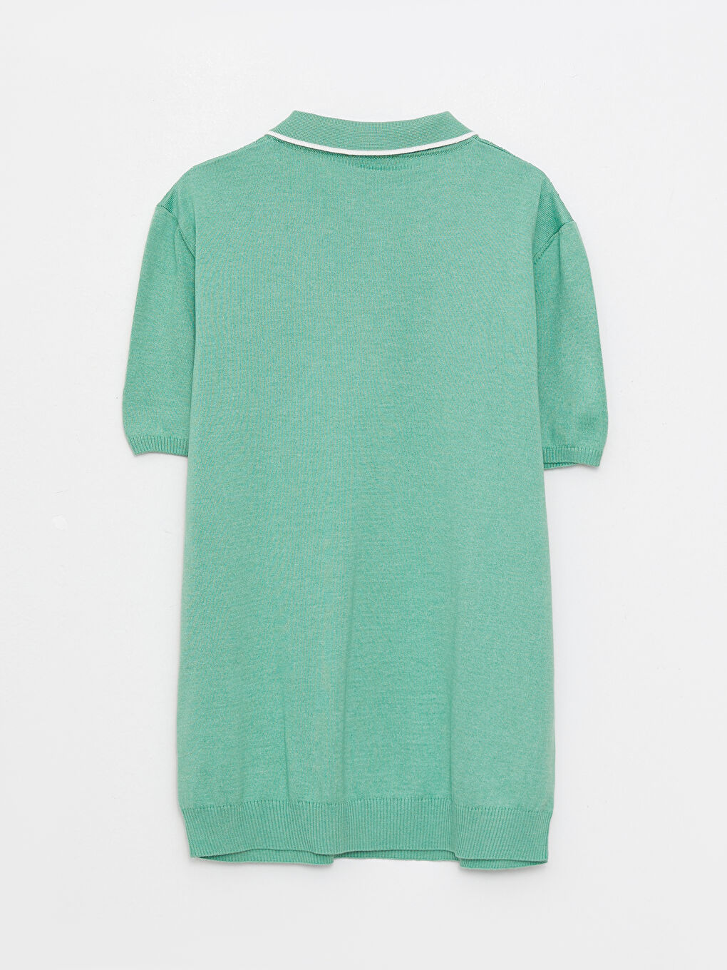 Yeşil Polo Yaka Erkek Triko Tişört-6