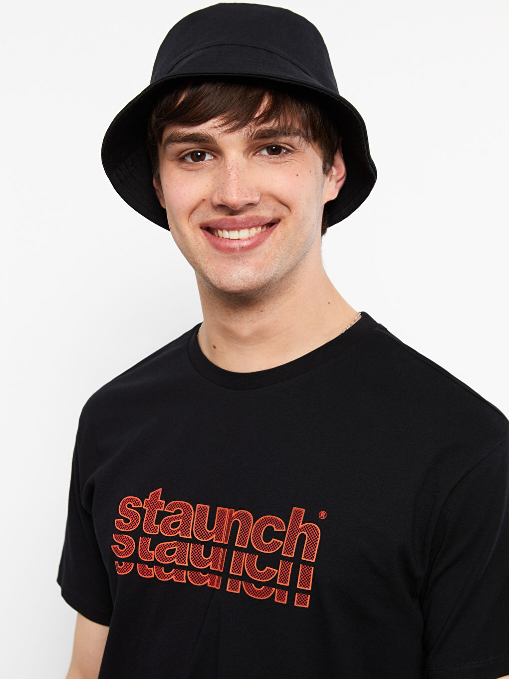 Crew Neck Short Sleeve Printed Combed Cotton Men's T-shirt-2