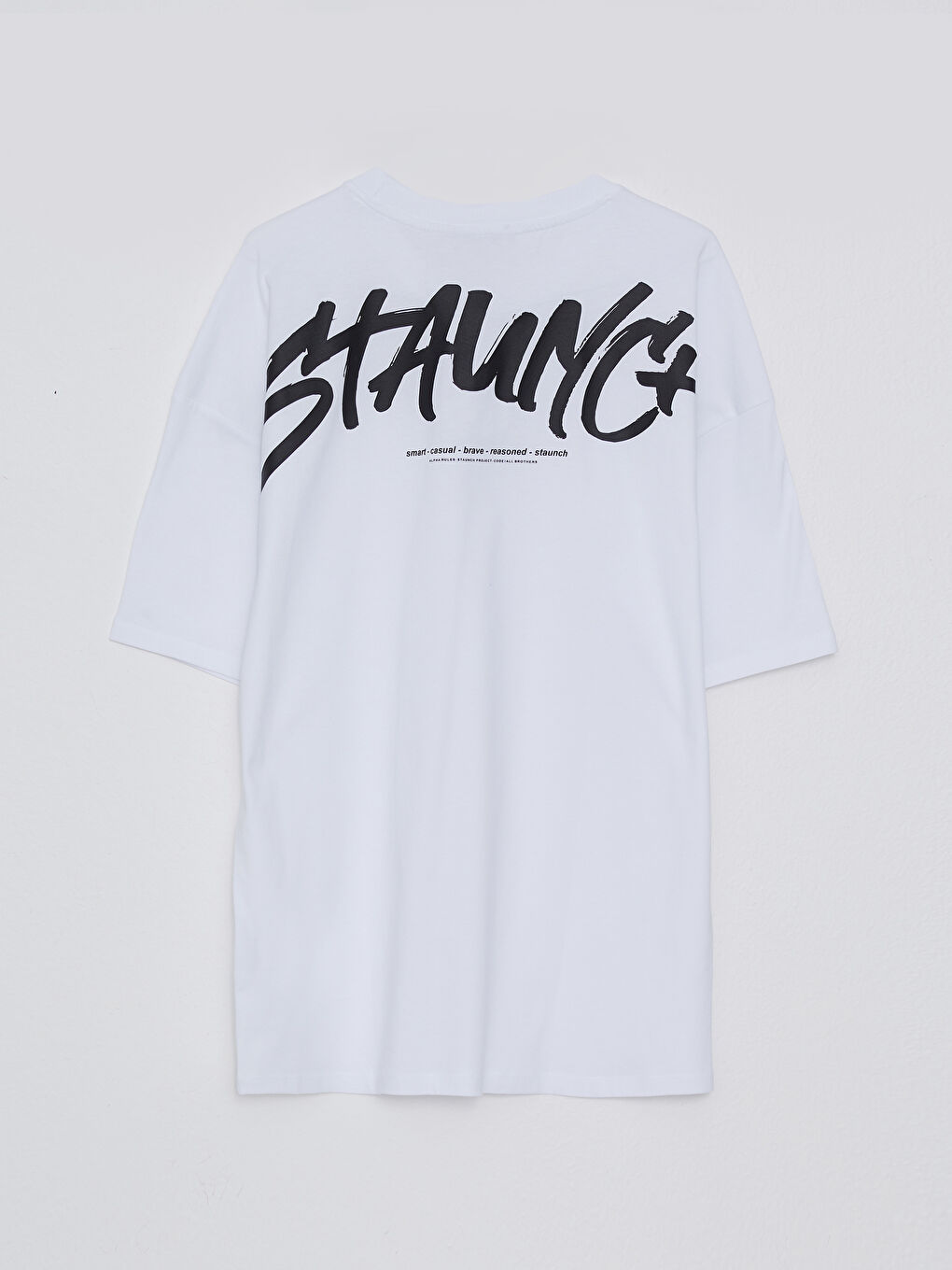 Oversize Crew Neck Short Sleeve Printed Jersey Men's T-Shirt-6