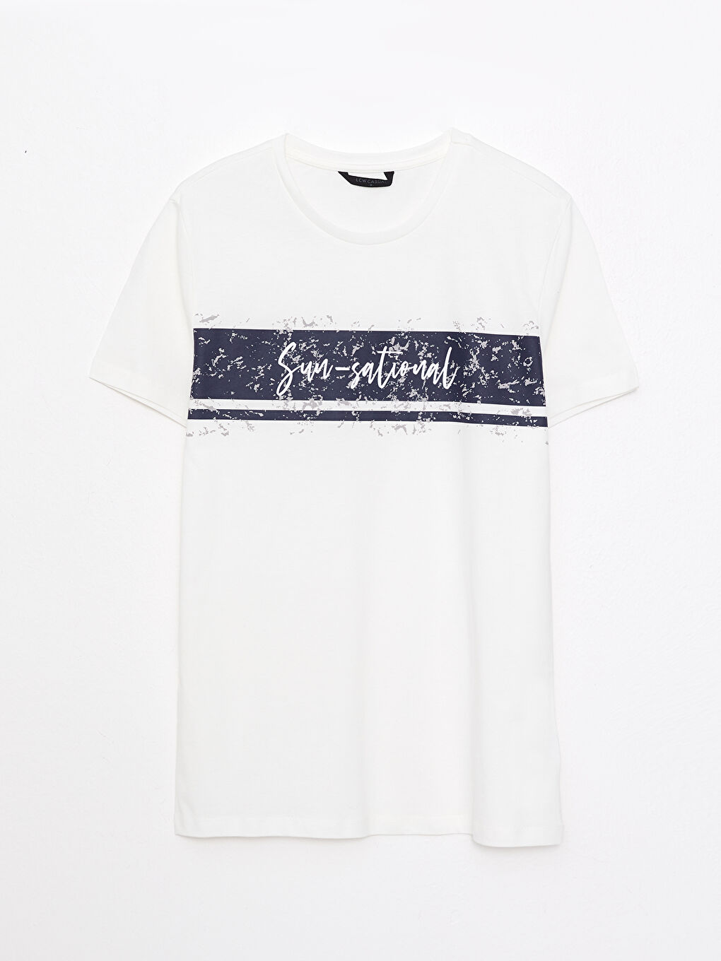 XSIDE Crew Neck Short Sleeve Printed Combed Cotton Men's T-shirt -S2GM99Z8-R5B