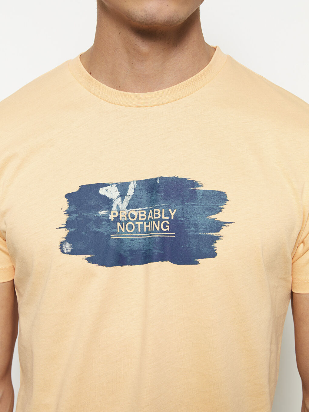 Crew Neck Short Sleeve Printed Combed Cotton Men's T-shirt-4