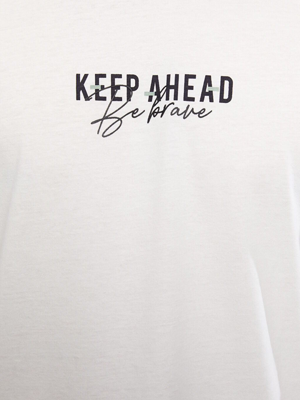 XSIDE Crew Neck Short Sleeve Printed Combed Cotton Men's T-shirt -S2GN17Z8-EEW