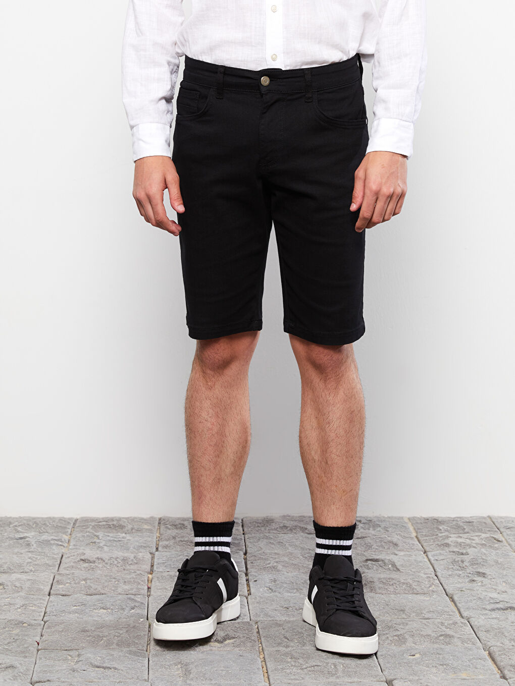 Slim Fit Gabardine Men's Shorts -S2GN21Z8-RQL