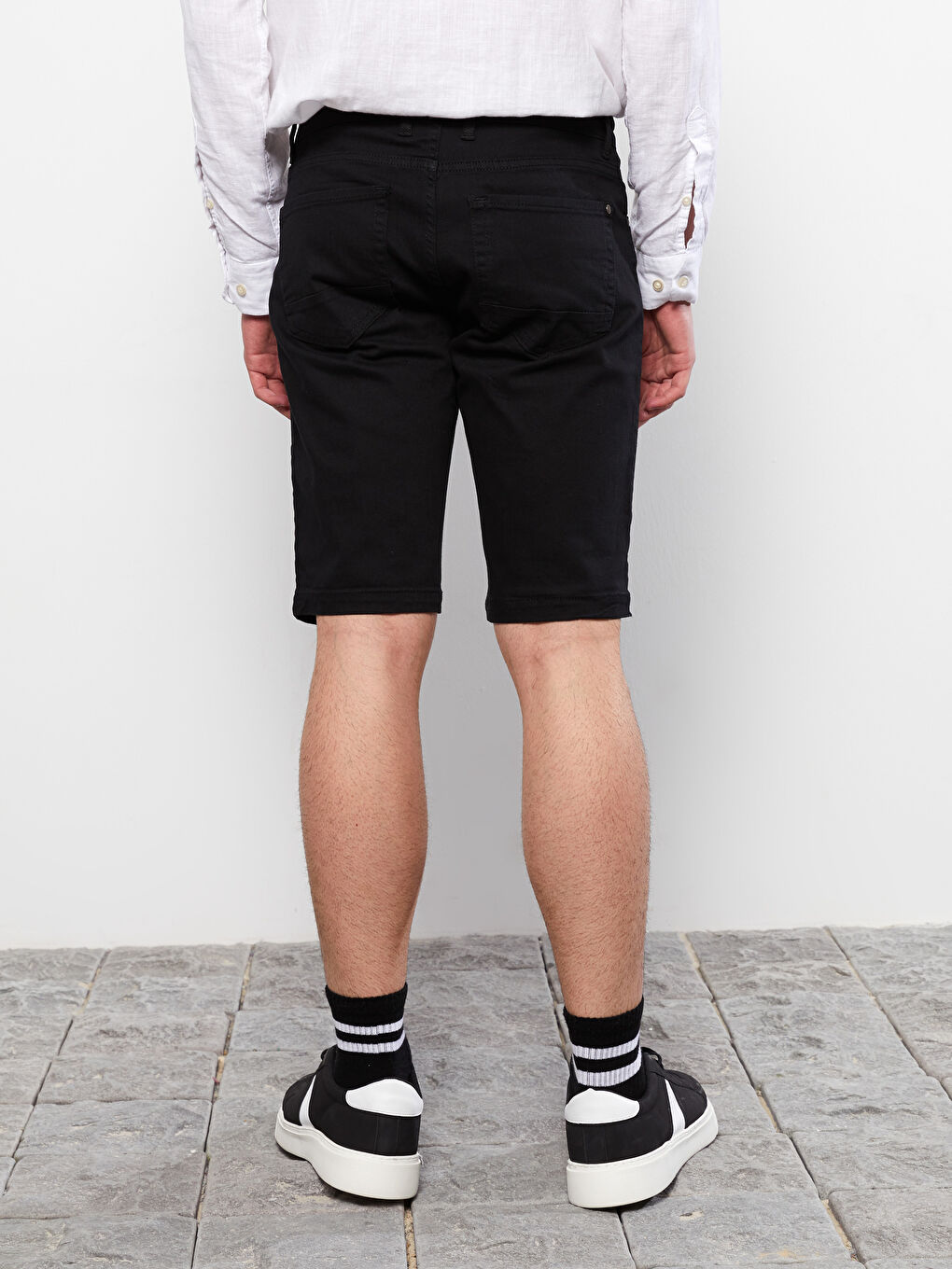 Slim Fit Gabardine Men's Shorts -S2GN21Z8-RQL