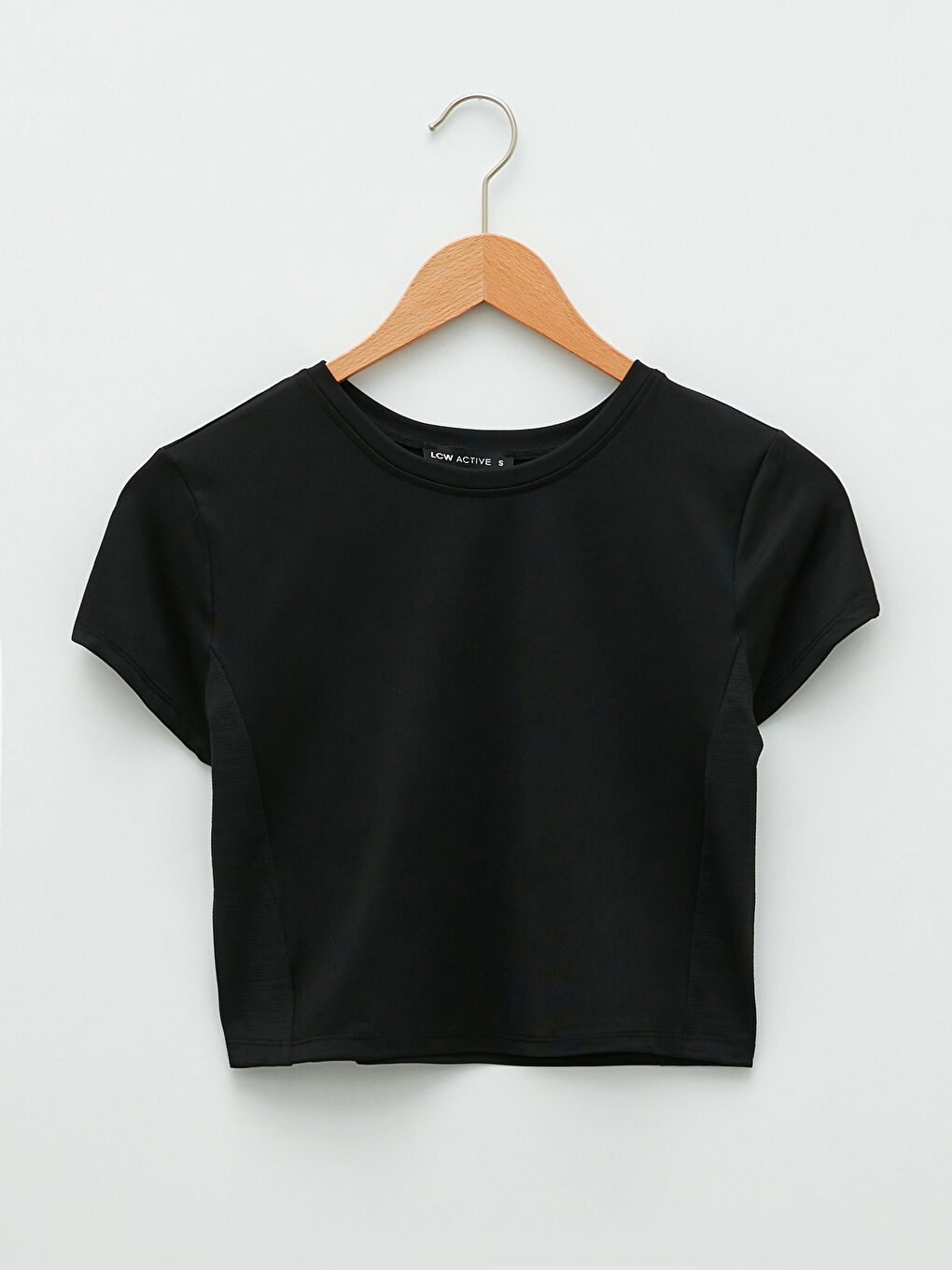 Tricou Crop cu Guler Rotund, Imprimat, Mânecă Scurtă pentru Femei-5