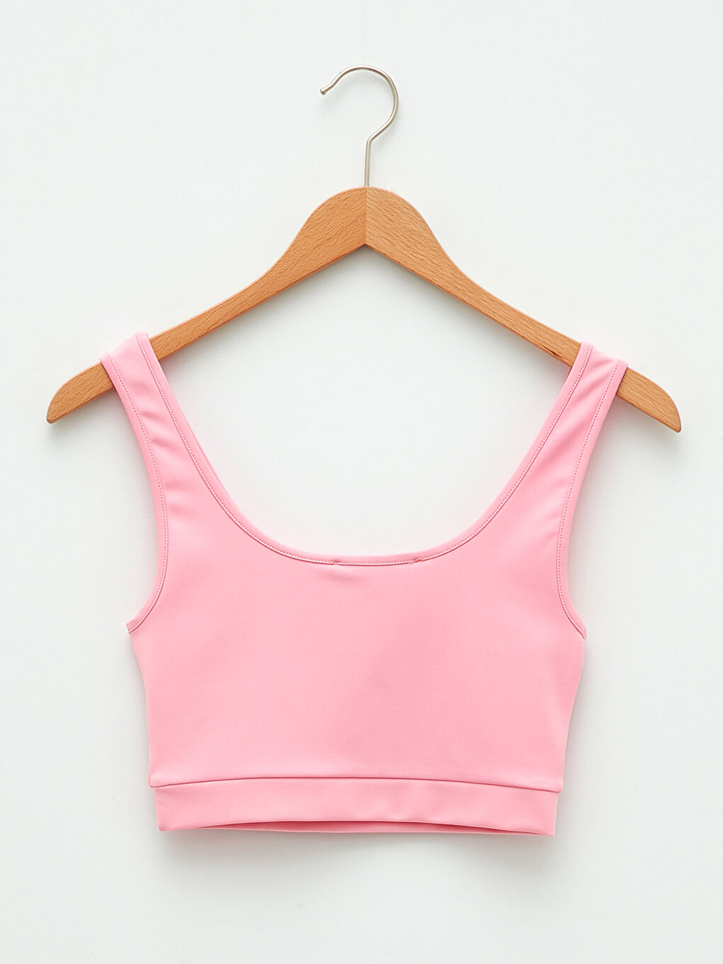 قميص قصير سادة بياقة على شكل حرف U للسيدات-6