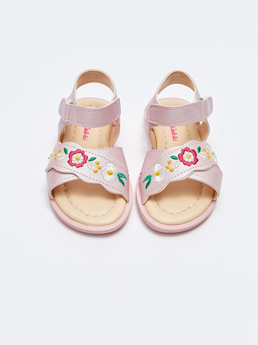 LC Waikiki Cvetno Vezeni Sandale sa Čičak Trakom za Bebe Devojčice -S2GN71Z1-RE0
