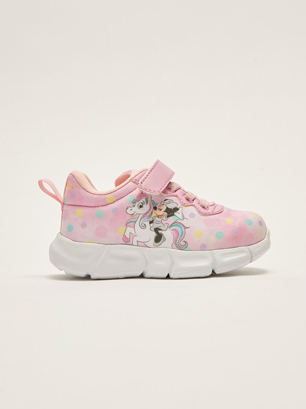 Minnie Mouse Licensed Lace-Up Hook and Loop Girls' Sneakers-1