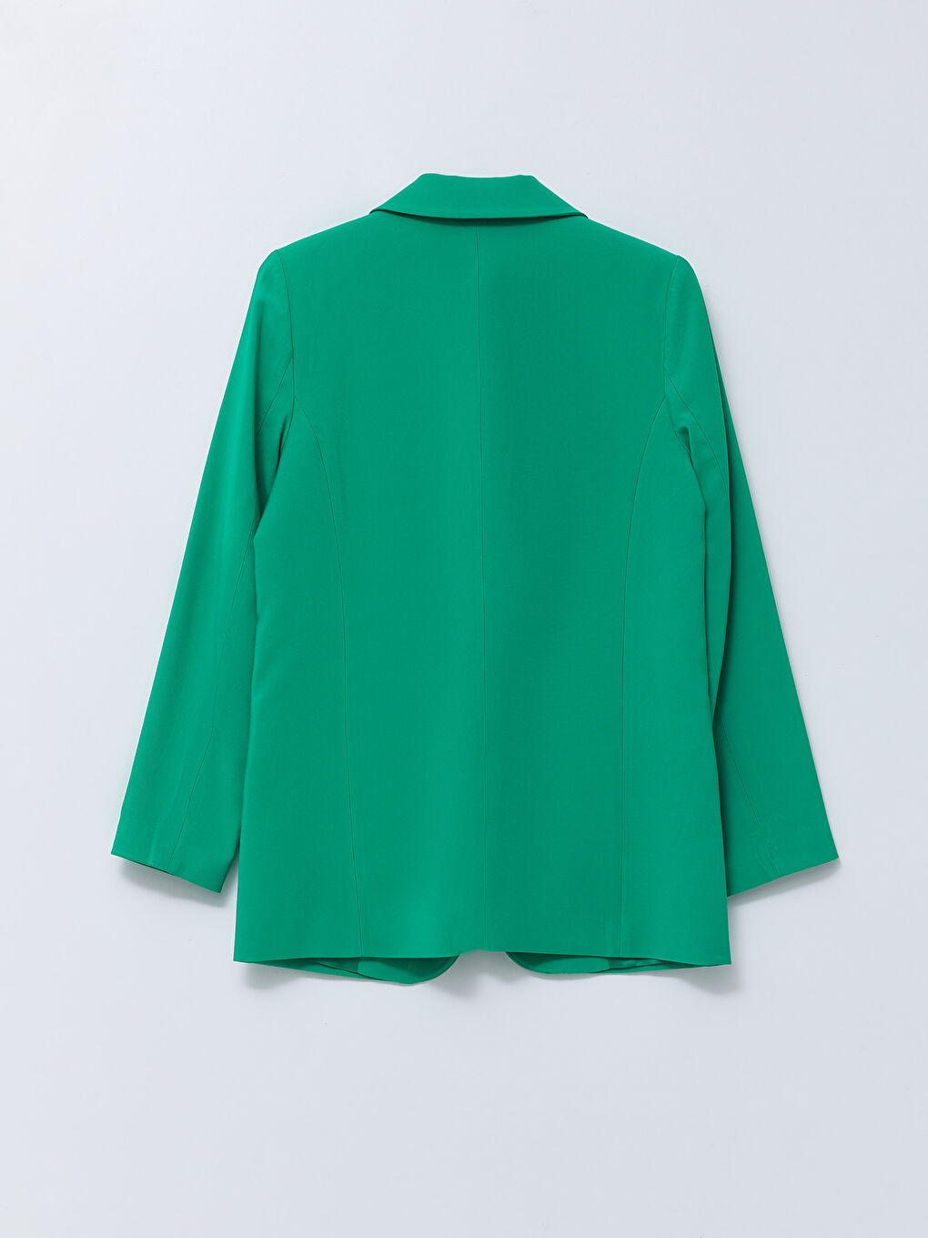 جاكيت بليزر للسيدات بأزرار وكم طويل عادي-5