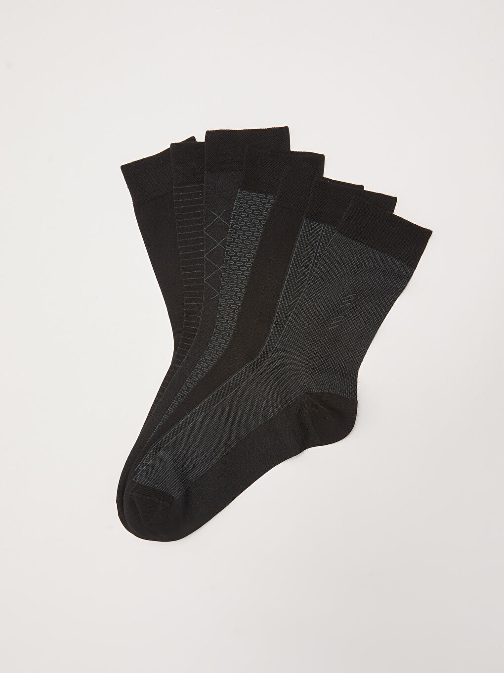 Patterned Men's Bamboo Socks 7 Pack