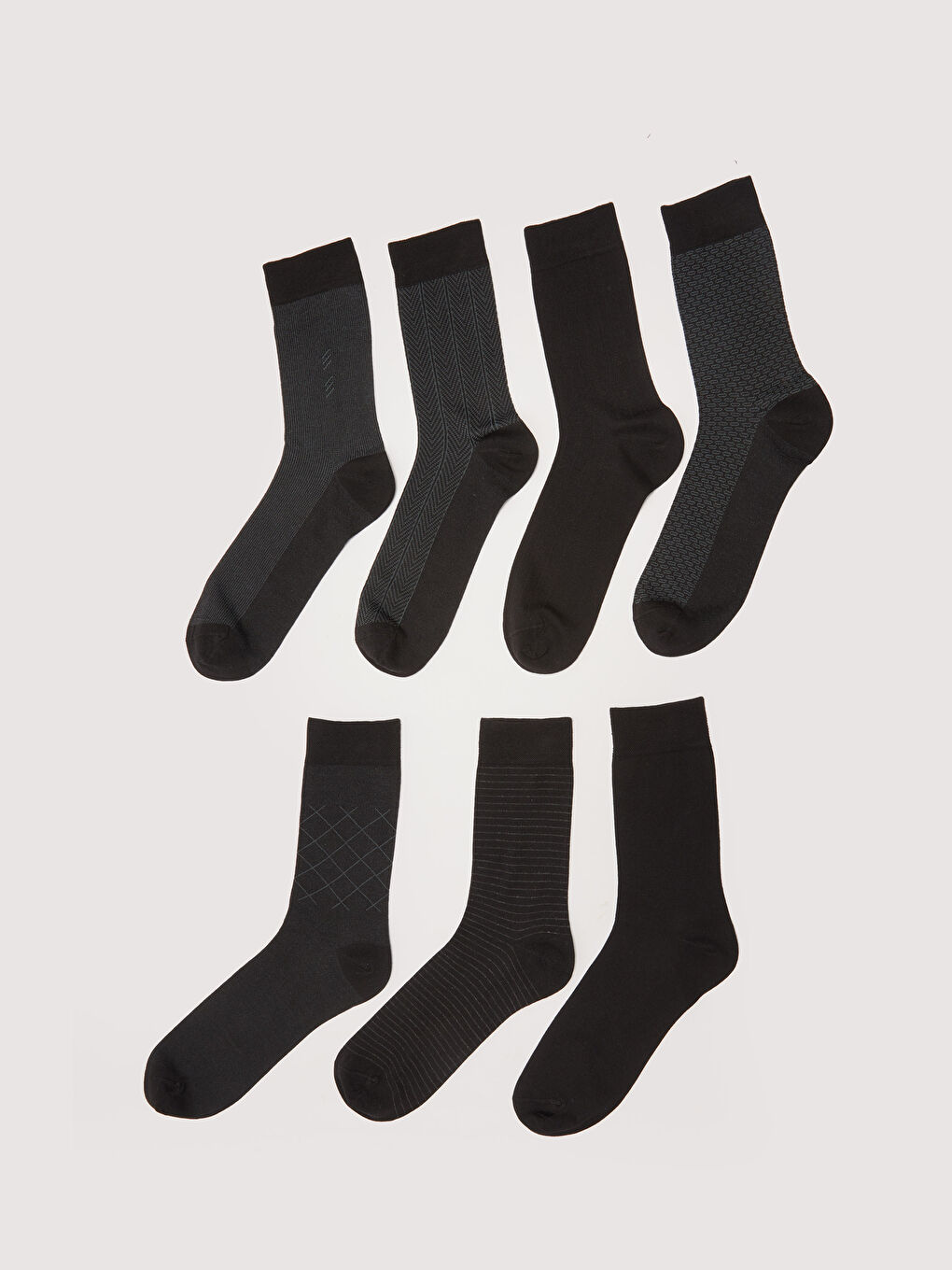 Patterned Men's Bamboo Socks 7 Pack-1