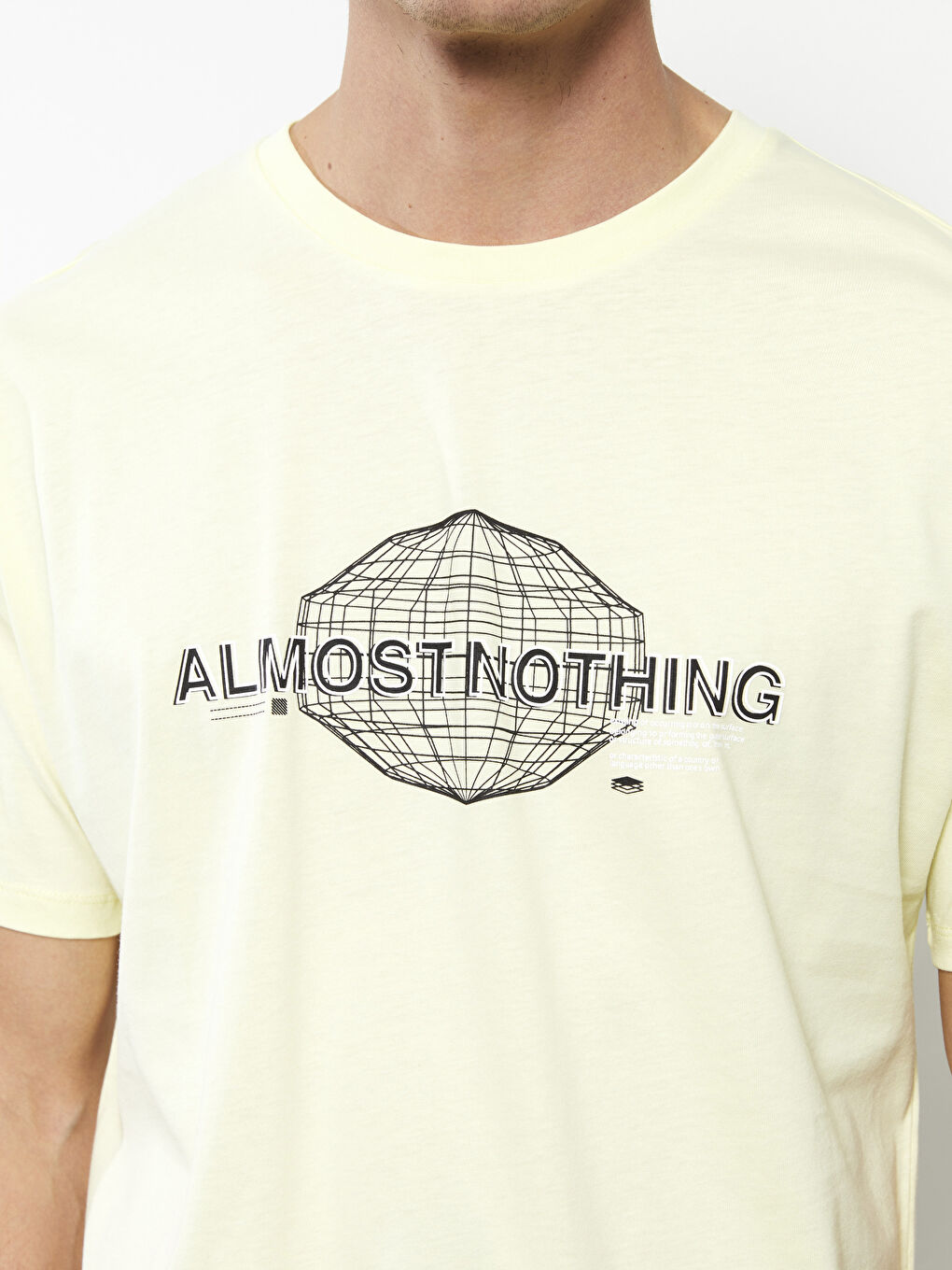 Yeşil Bisiklet Yaka Kısa Kollu Baskılı Penye Erkek Tişört-4