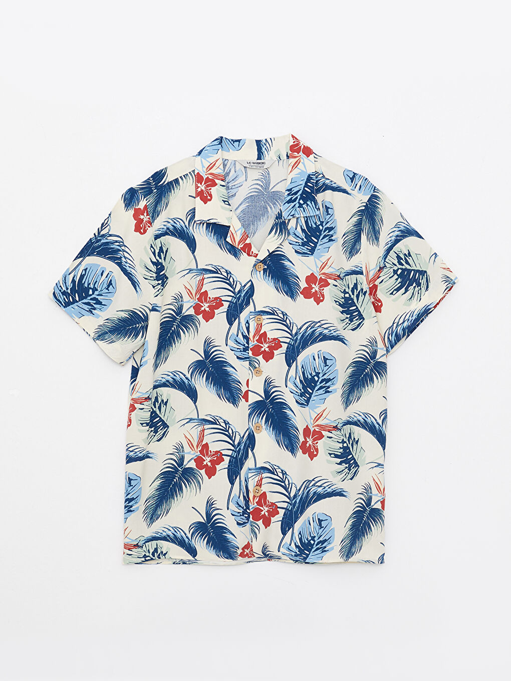 قميص ولادي كم قصير فيسكوز مطبوع