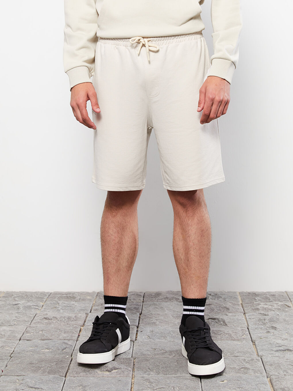 Gri Standart Kalıp Erkek Şort-2