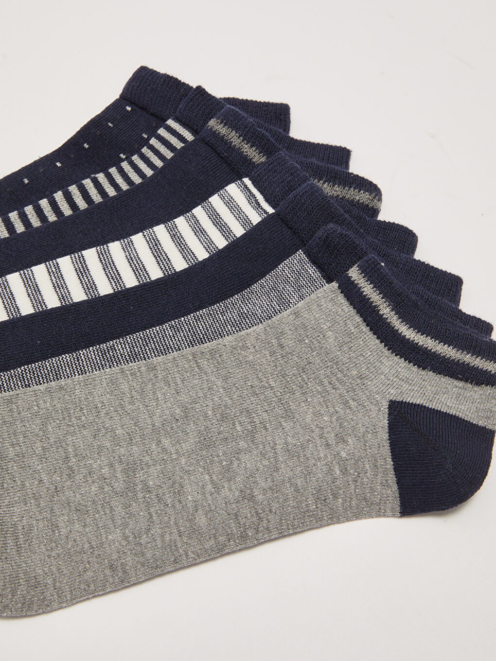 Karışık Desenli Erkek Patik Çorap 7'li-2