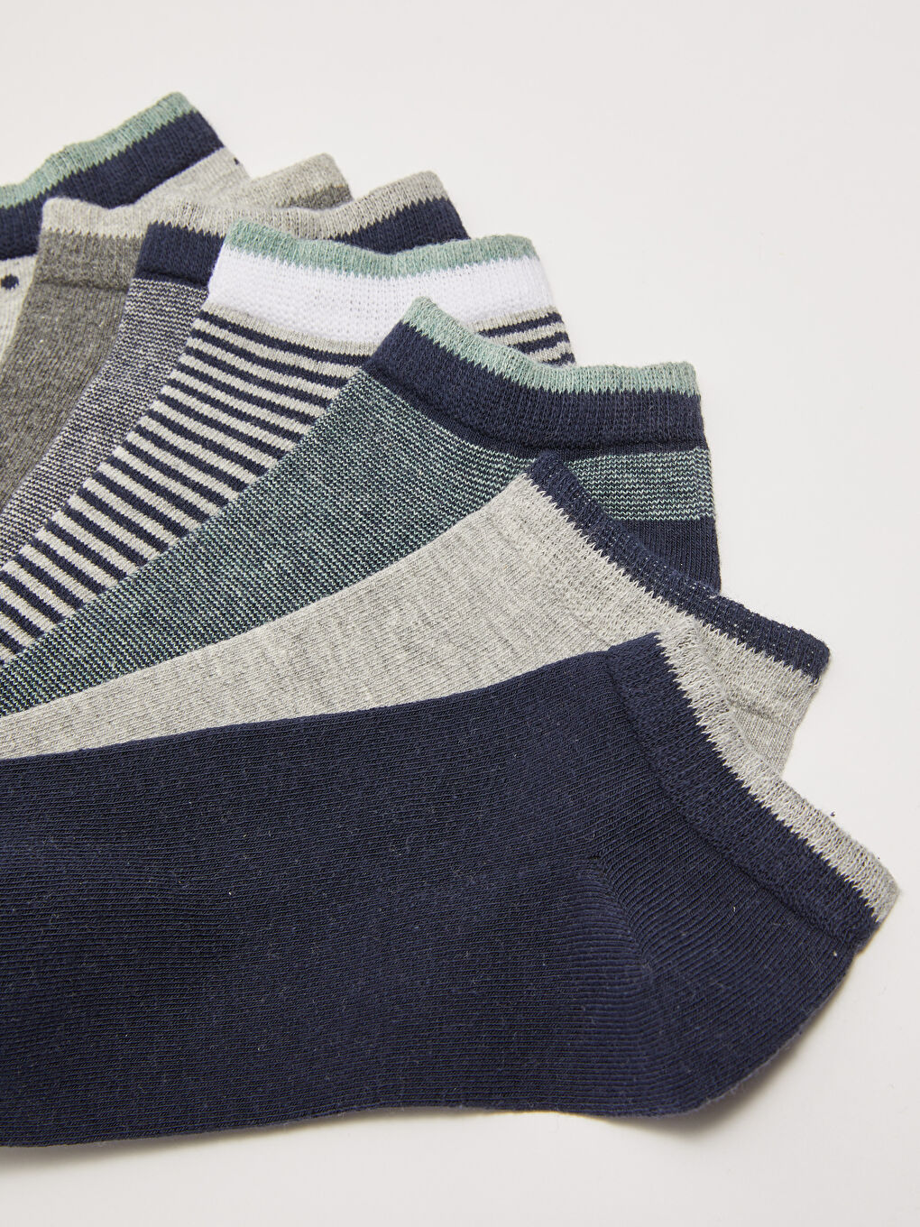 Karışık Desenli Erkek Patik Çorap 7'li-2