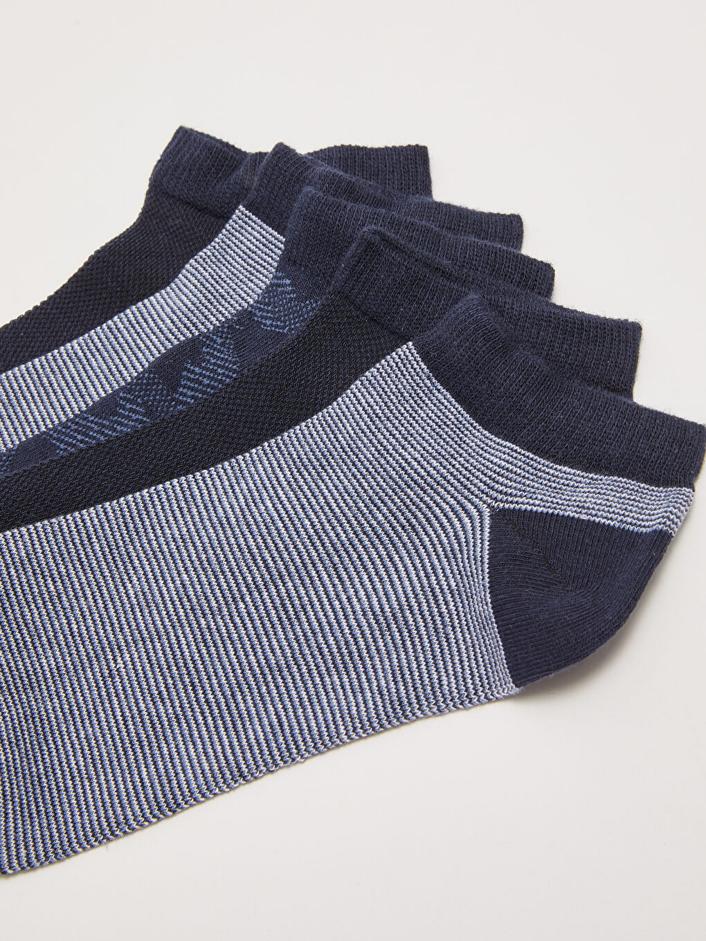 Karışık Desenli Erkek Patik Çorap 5'li-2