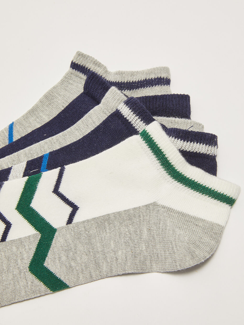 Patterned Men's Trainer Socks 5 Pack-2