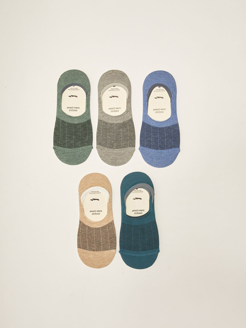 Karışık Desenli Erkek Babet Çorap 5'li-1