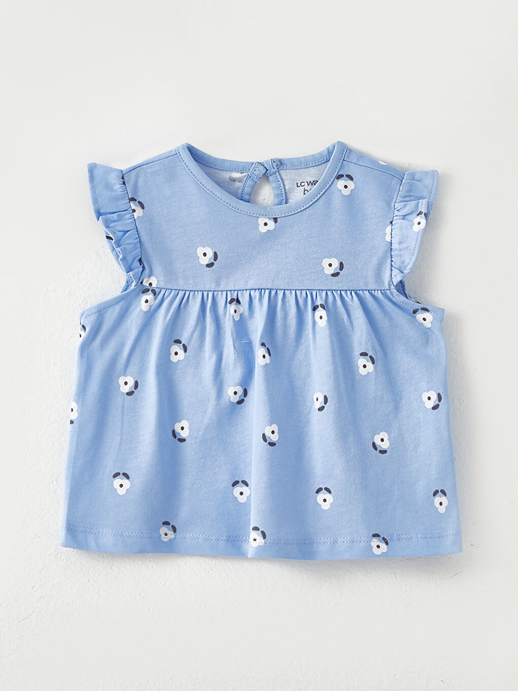 Tricou Bebeluși Fete Guler Rotund Mânecă Scurtă Imprimat 2 Bucăți-1