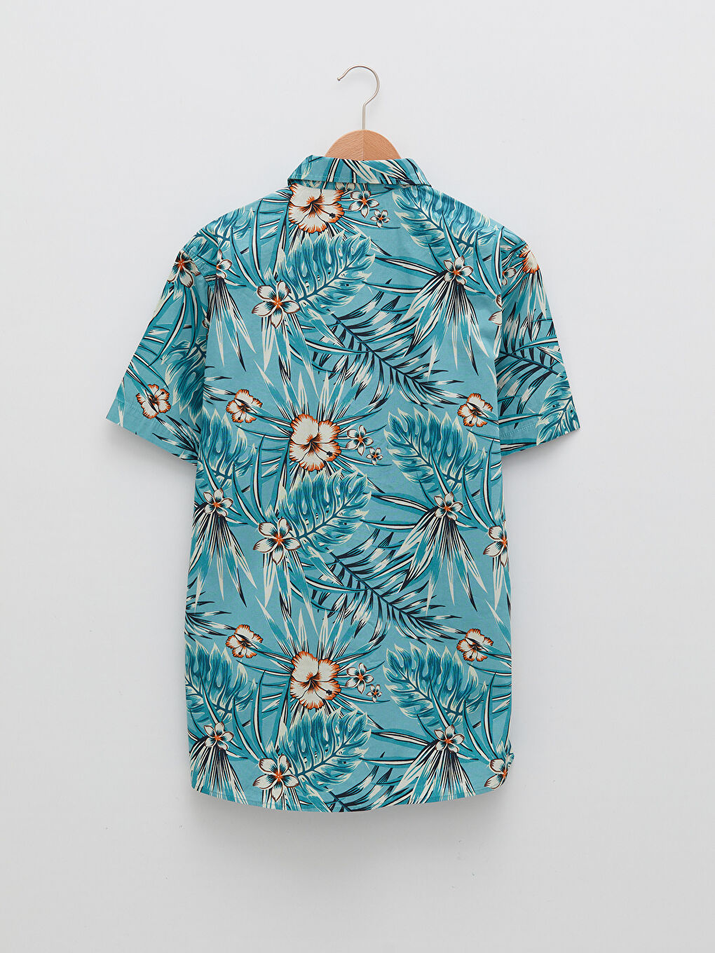 Mavi Regular Fit Kısa Kollu Desenli Poplin Erkek Gömlek-6