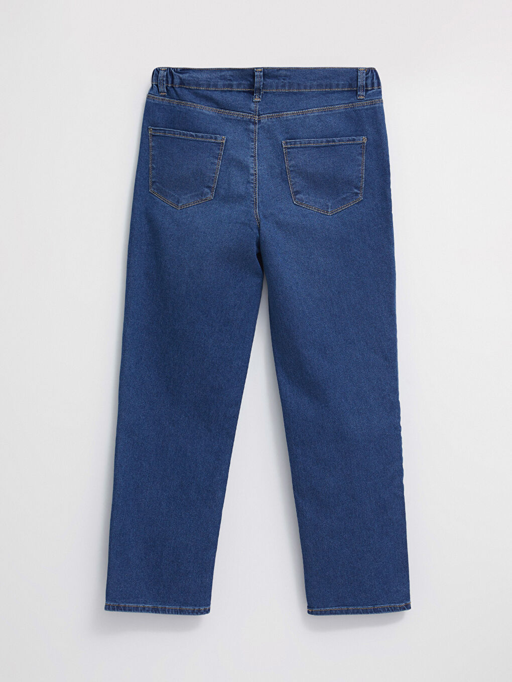 Elastic Waist Mercury Skinny Fit Straight Pocket Detailed Women's Jean Trousers-6