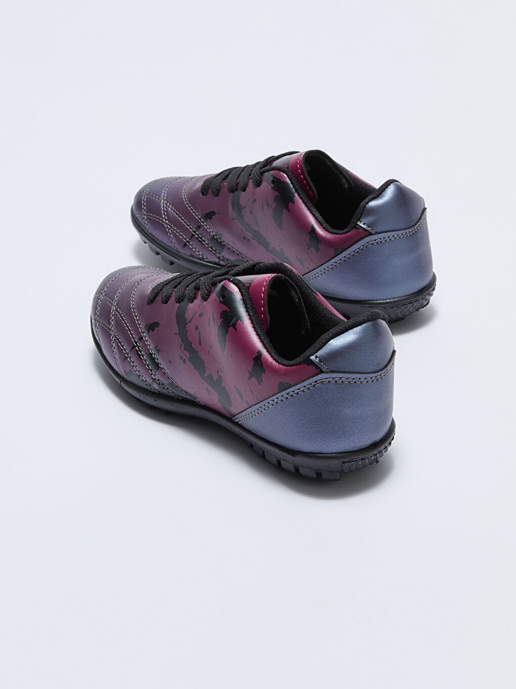 Mor Desenli Bağcıklı Erkek Çocuk Krampon-3