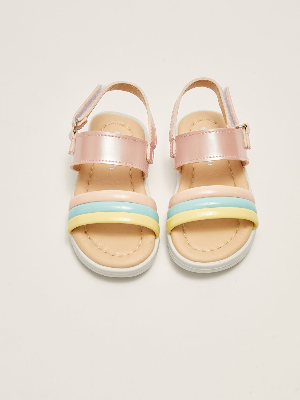 Sandales Bébé Fille à Bride Unique et Fermeture Velcro-2