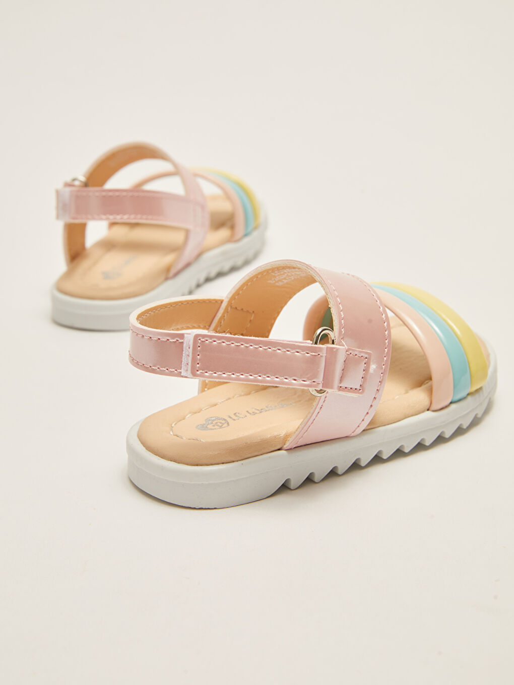 Sandales Bébé Fille à Bride Unique et Fermeture Velcro-4