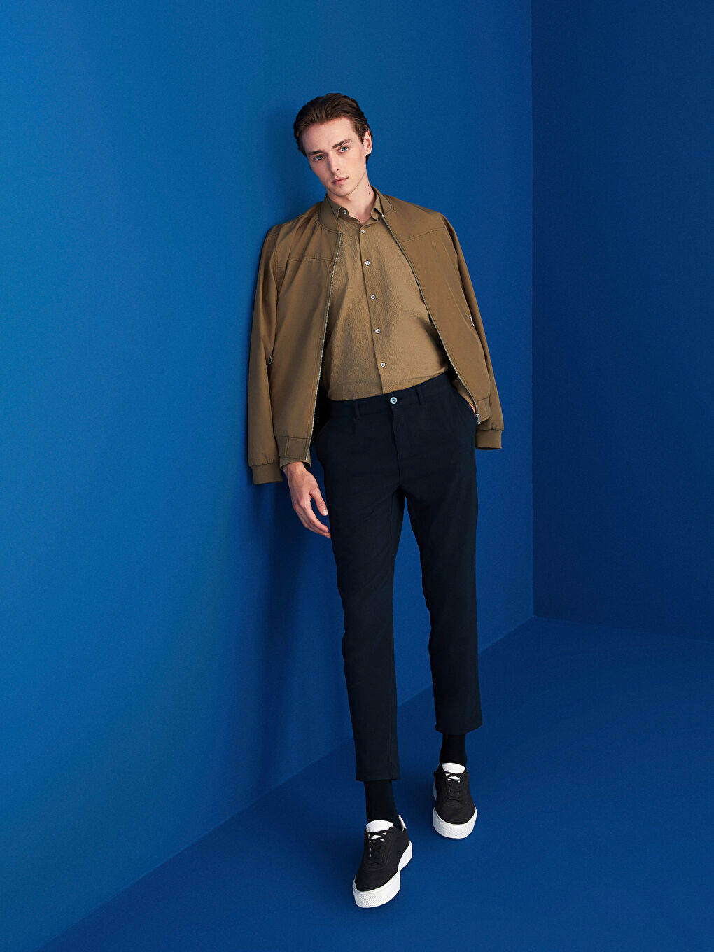 Lacivert Slim Fit Erkek Pantolon