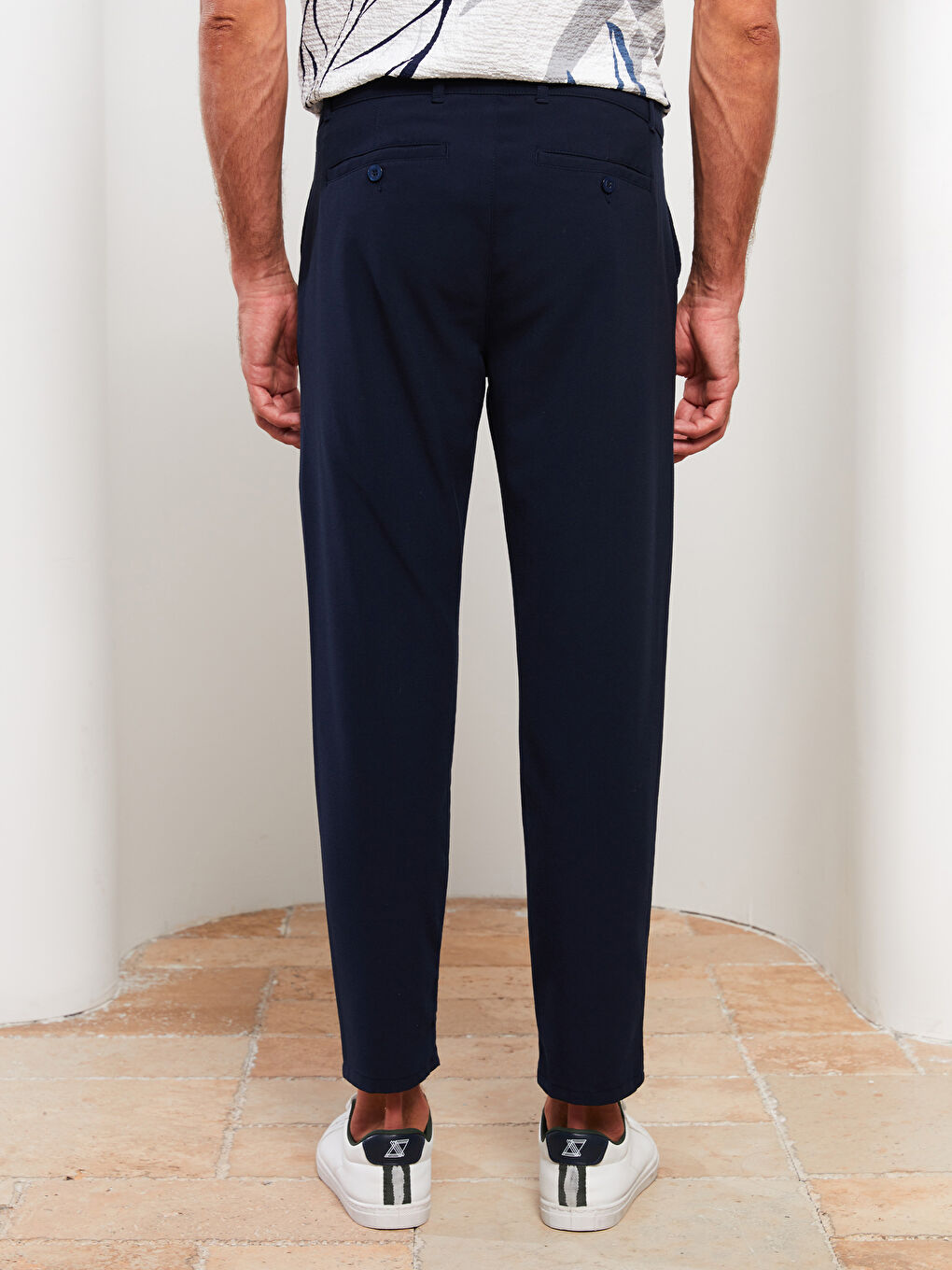 Lacivert Slim Fit Erkek Pantolon-6