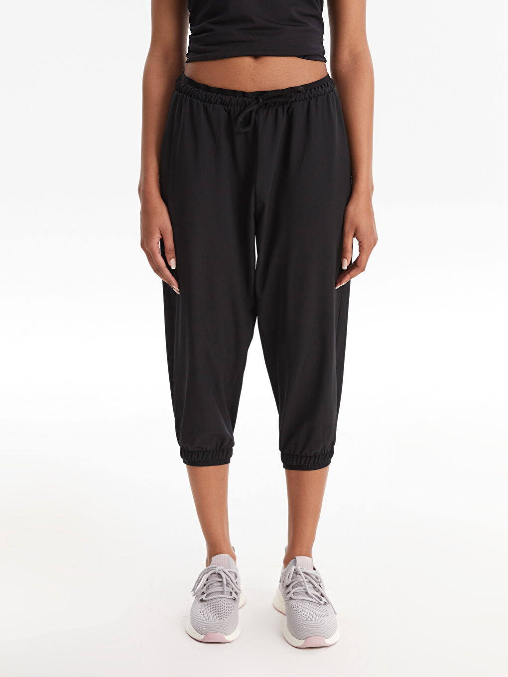 Women's Outdoor Jogger Capri with Elastic Waist Printed -S2GP86Z8-CVL