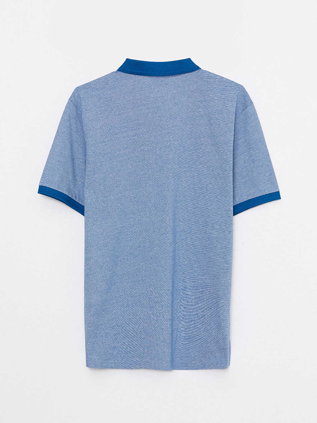 Petrol Polo Yaka Kısa Kollu Erkek Merserize Tişört-6