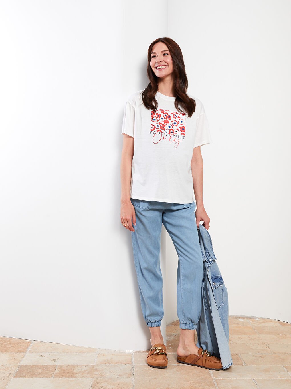LCWAIKIKI Maternity Indigo Jogger Hamile Jean Pantolon
