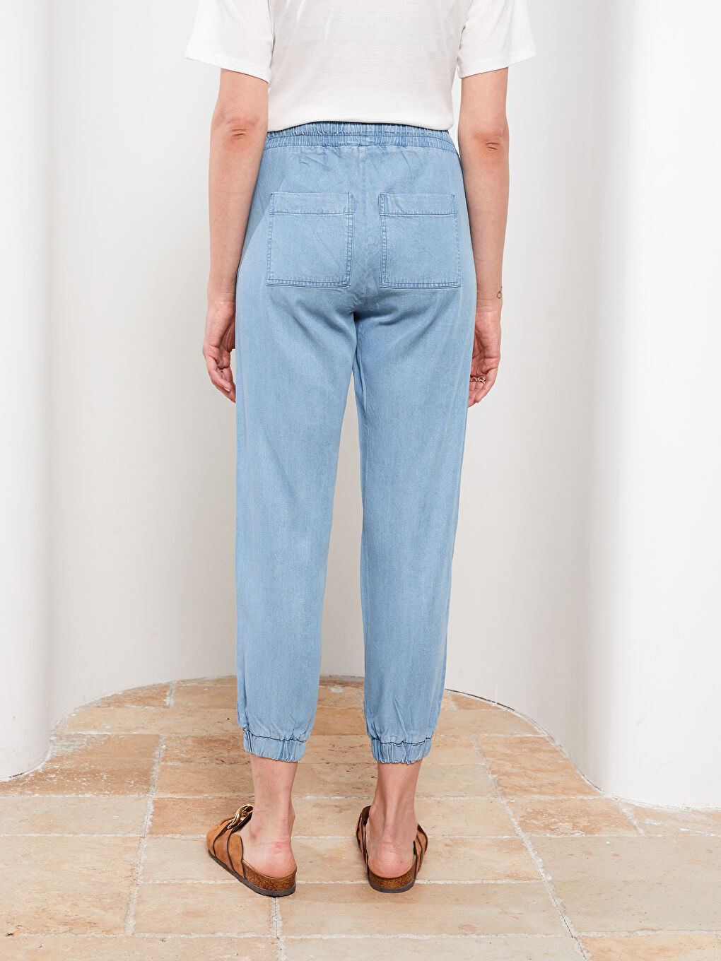 LCWAIKIKI Maternity Indigo Jogger Hamile Jean Pantolon - 4