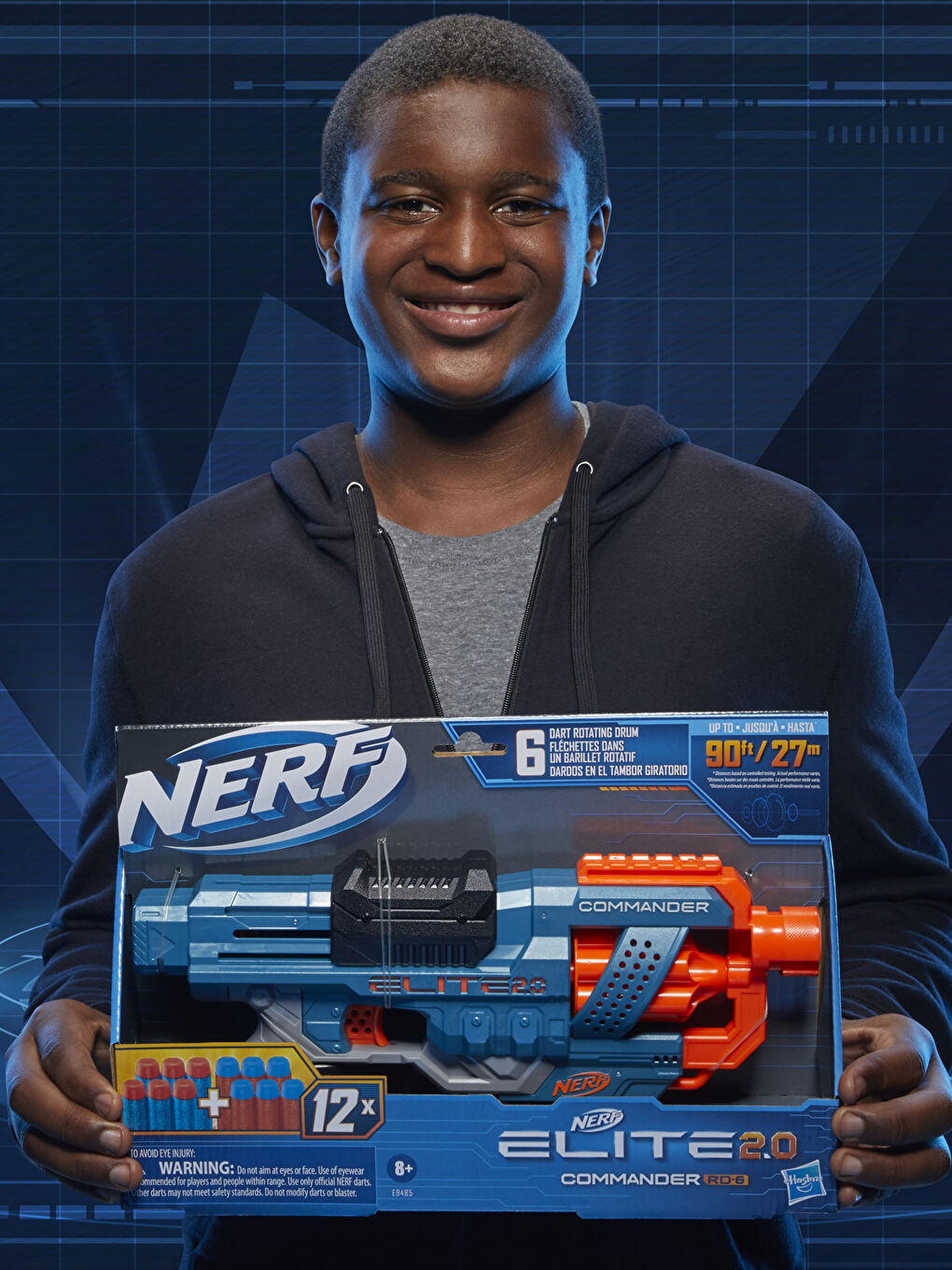 Nerf Elite Commander RD-6 E9485 Oyuncak Tabanca-1