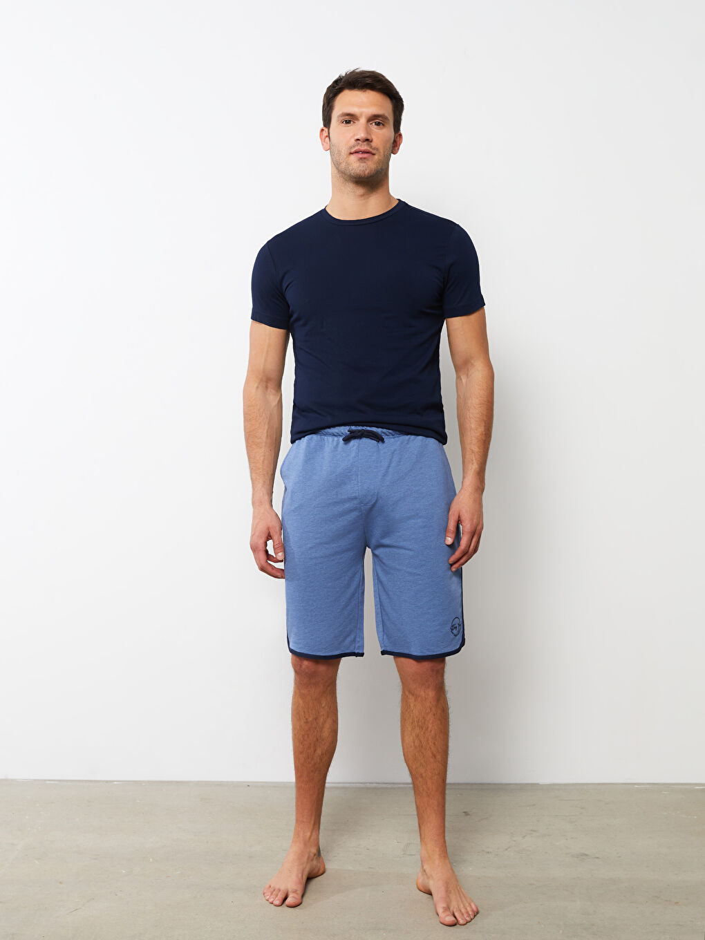 شورت بيجامة رجالي بقصة عادية-1