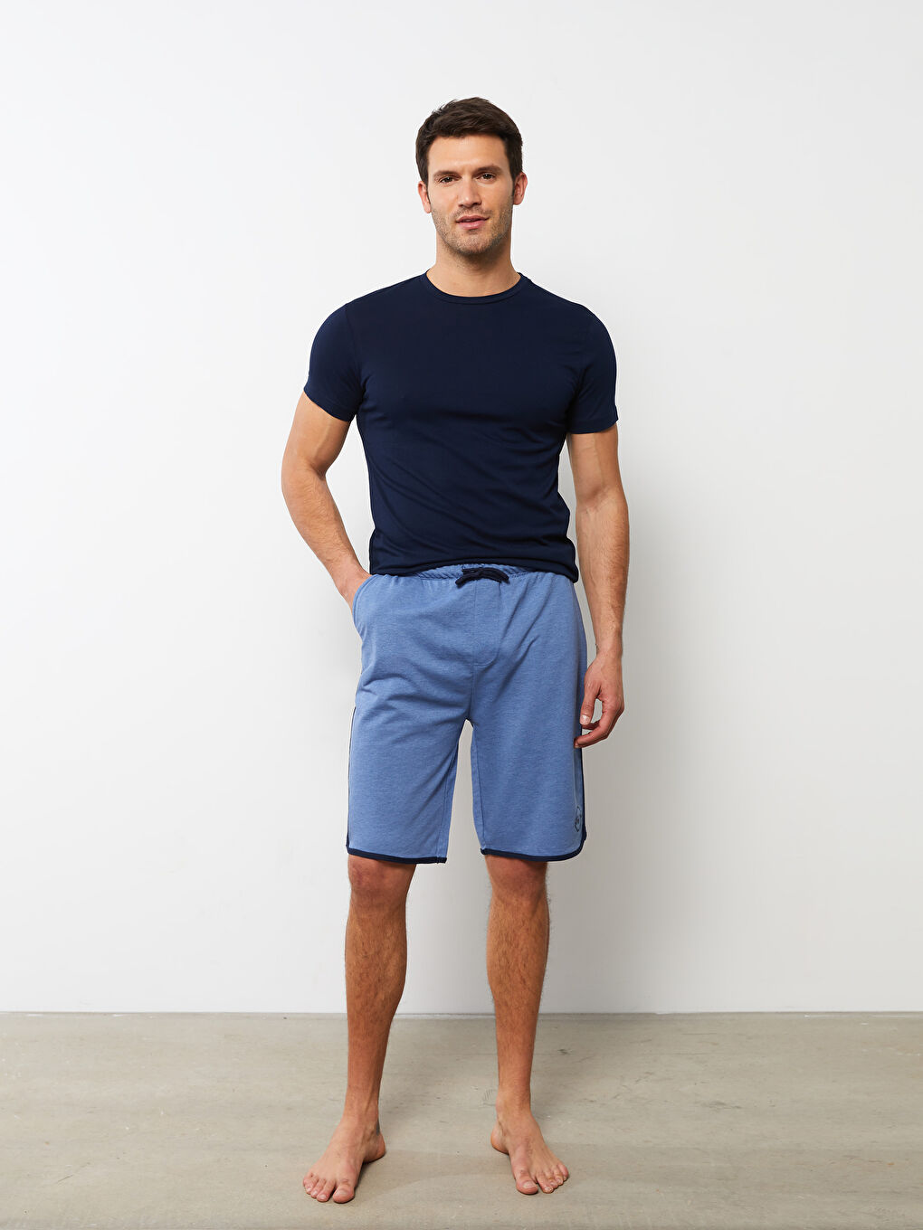 شورت بيجامة رجالي بقصة عادية-2