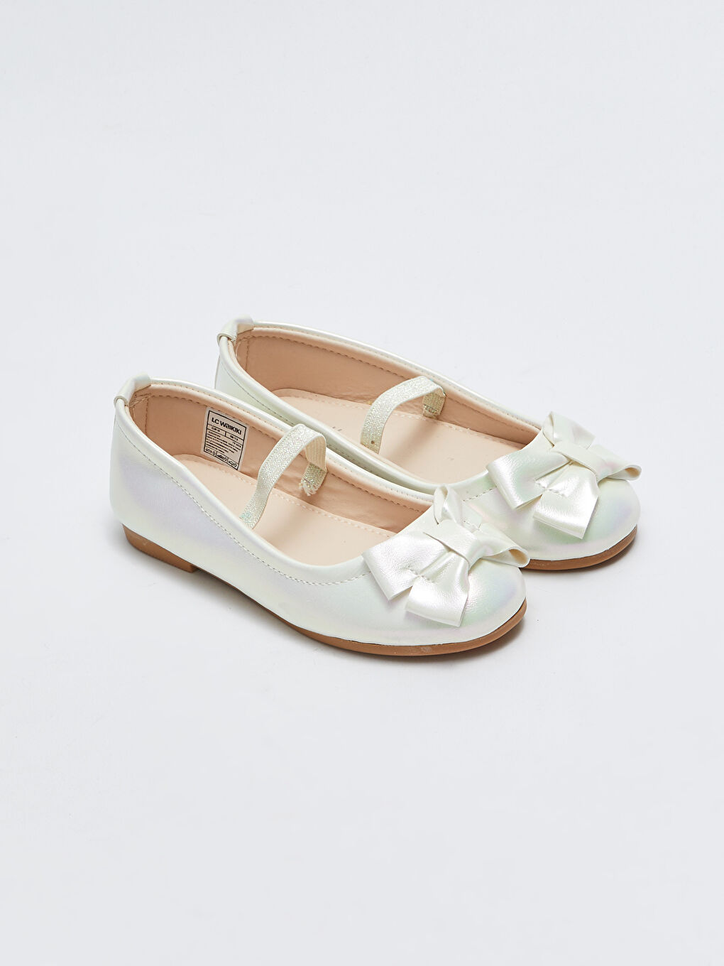 Bow Detailed Elastic Girl Baby Flats