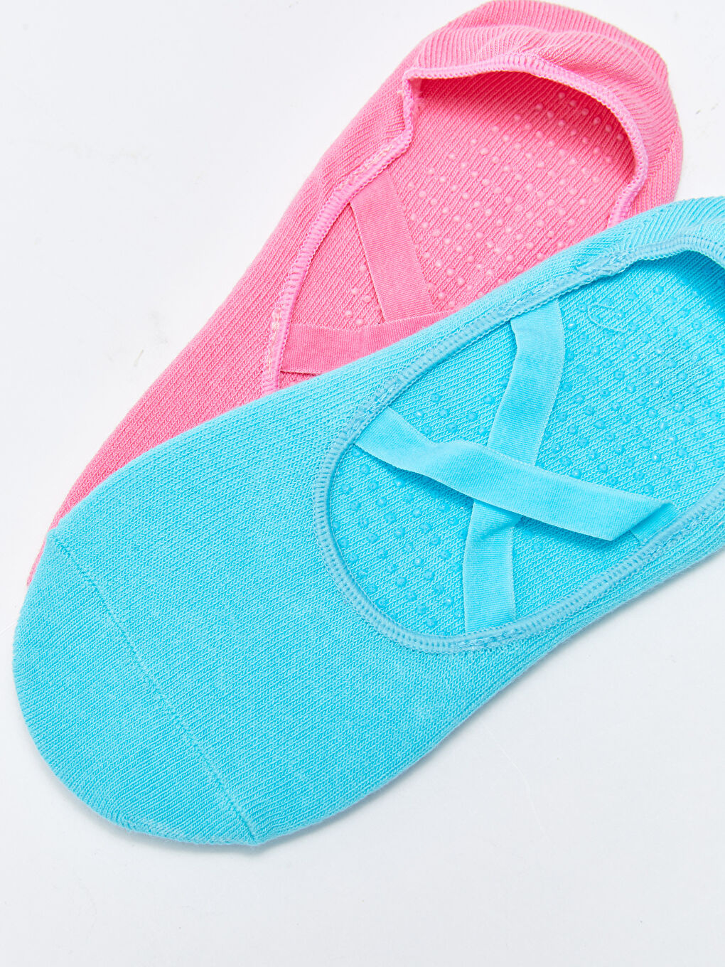 Mavi Kadın Düz Babet Çorap 2'li-2