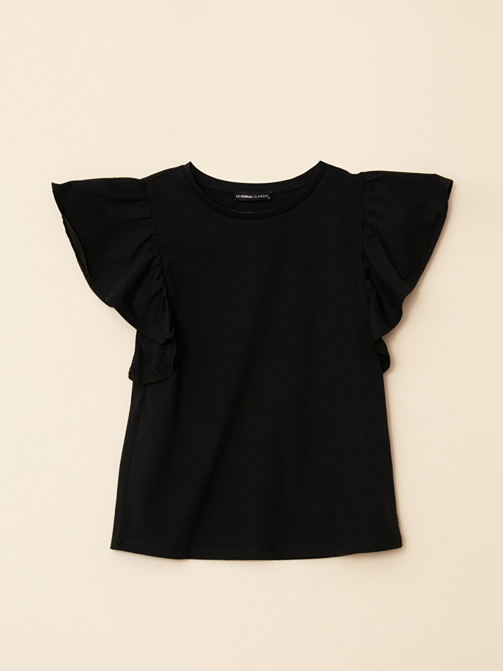 Crew Neck Plain Short Sleeve Women's T-Shirt-6